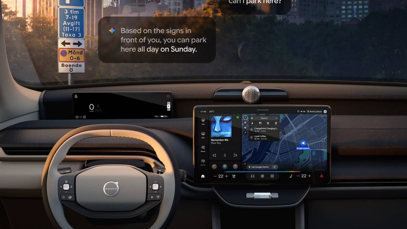 Volvo EX60'a Google Gemini Yapay Zeka Entegrasyonu Geliyor
