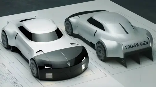 Volkswagen ID.DIN T14: Intern Concept Praised by VW Design Chief