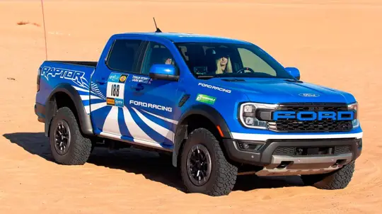 Ford Raptor Route unterstützt Privatteams bei der Rebelle Rally 2026