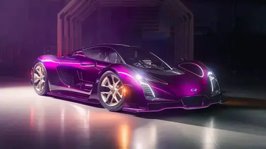 Czinger 21C Vmax: első lila metál példány Miamiban