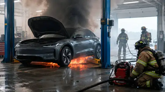 Why electric cars can reignite even after the fire is out