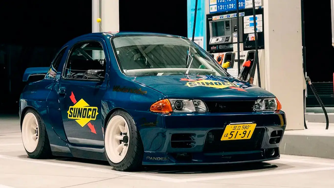 Rocketbunny Pandem,Suzuki Twin,Nissan Skyline R32