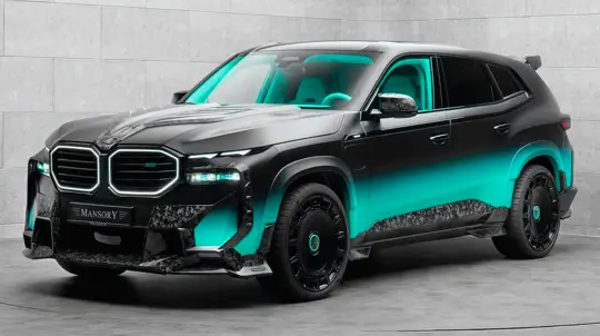 Бирюзовый шок: Mansory превратил BMW XM в авто, на которое без очков не взглянешь