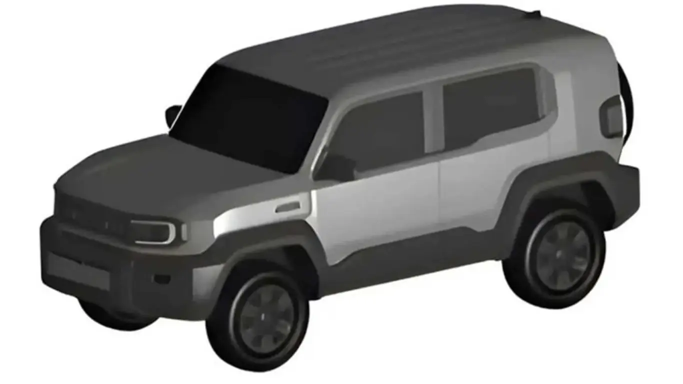 Утилитарный дизайн с запаской на двери: новый маленький внедорожник Toyota будет выглядеть так