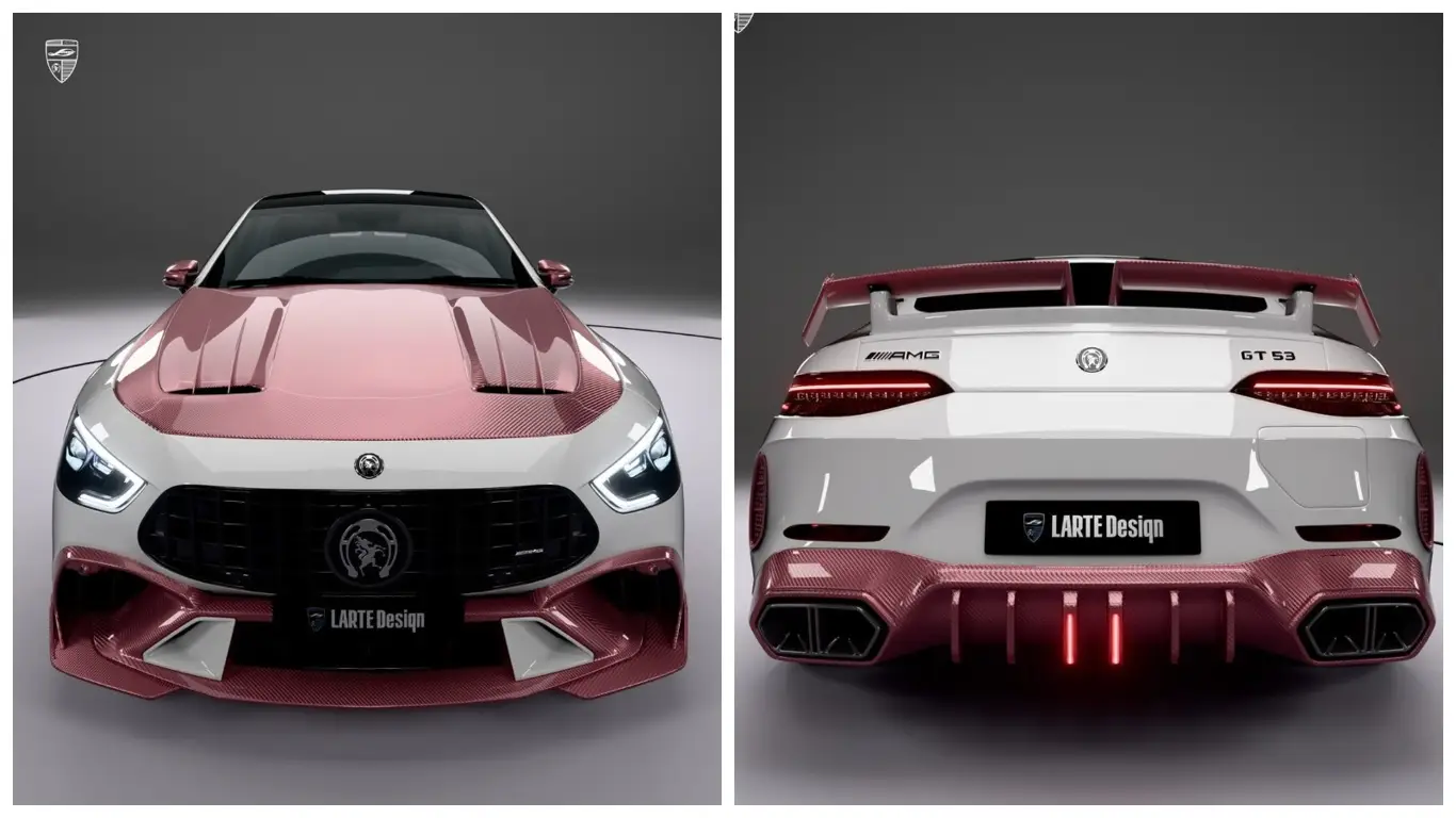 Самый эпатажный Mercedes года: GT 53 в розовом карбоне стал звездой тюнинга