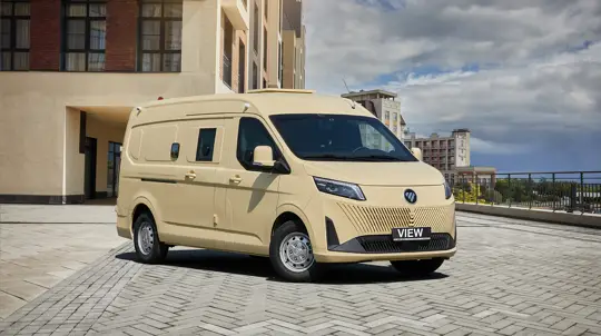 FOTON VIEW получил бронированную версию для РФ: защита Бр1-Бр3 и полная масса 3495 кг