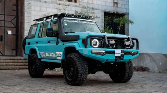 Land Cruiser подготовили к грязи, а салон сделали полностью белым