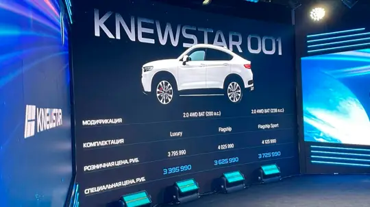 Knewstar-Geely получил ценник в России: сколько попросят за совершенно новый кроссовер